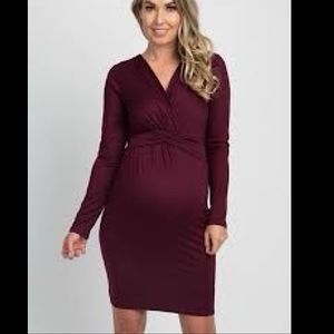 Very flattering maternity dress from PinkBlush